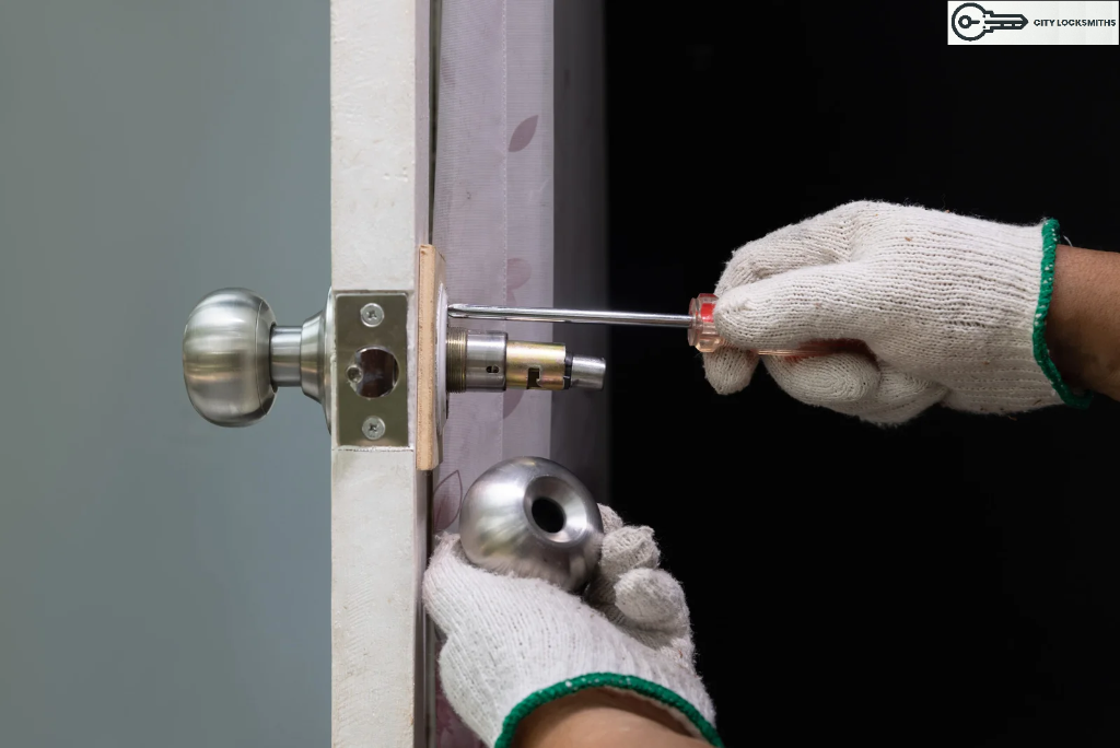 City Locksmiths technician installing high-security lock in Cape Town